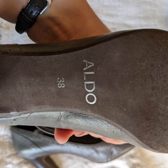 Aldo Leather Mary Jane T-strap heels - Picture 6 of 6